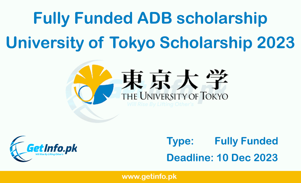 university of tokyo adb scholarship 2023