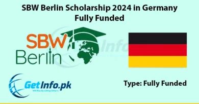 SBW Berline fully funded scholarship in Germany 2024 getinfo.pk